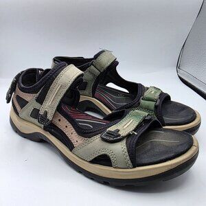 Ecco Yucatan Womens Size 10 Tan Sandals Outdoors Beach Walking Outdoors Casual